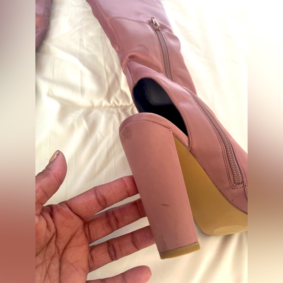 Women Steve Madden Kimmie-S Dusty Pink Knee High Boot Heel | Size: 8 - Picture 8 of 11